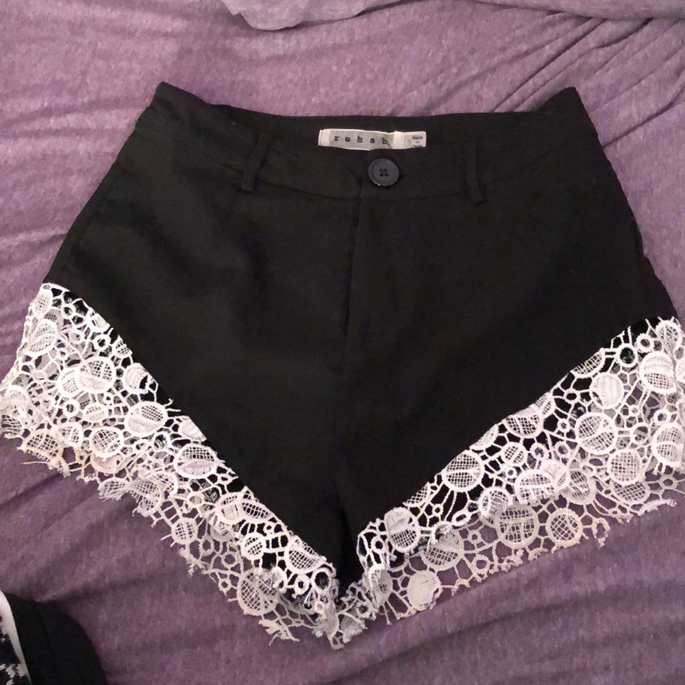 Black High Waisted Shorts